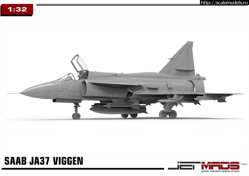 1599998789_119149073_10158057700388802_2136367449458715802_n.jpg :  Jet Mads 1/32 SAAB JA37 Viggen - 3D-  