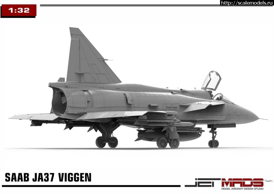 1599998789_119194426_10158057700268802_1998131619569469706_n.jpg :  Jet Mads 1/32 SAAB JA37 Viggen - 3D-  