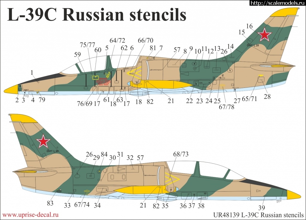 1601065145_L-39-stencils-1.jpg :  UpRise:  F-4 ADM/L-39/A350/Tornado ADV/C-45/Hunter&-17/F-82  