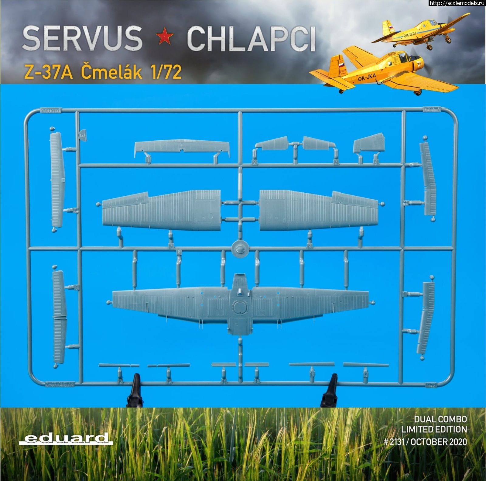 1601546334_120272163_3882969418384643_4146936127405052217_o.jpg :  Servus chlapci (Eduard) 1/72 Zlin Z-37A Cmelak - Dual Combo  