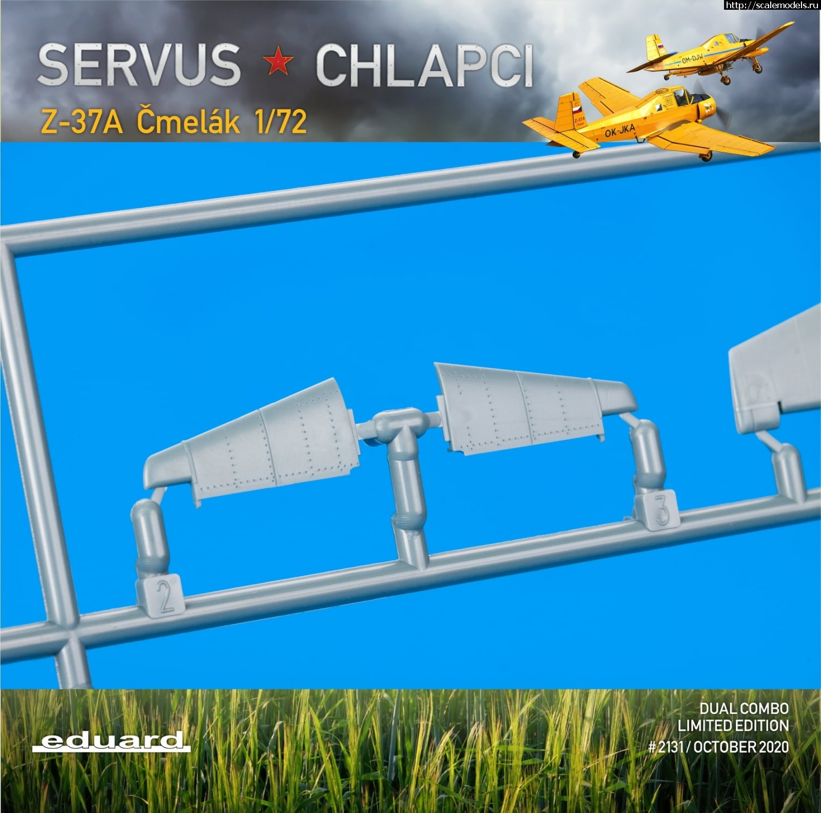 1601546339_120532603_3882969041718014_6860032255724552362_o.jpg :  Servus chlapci (Eduard) 1/72 Zlin Z-37A Cmelak - Dual Combo  