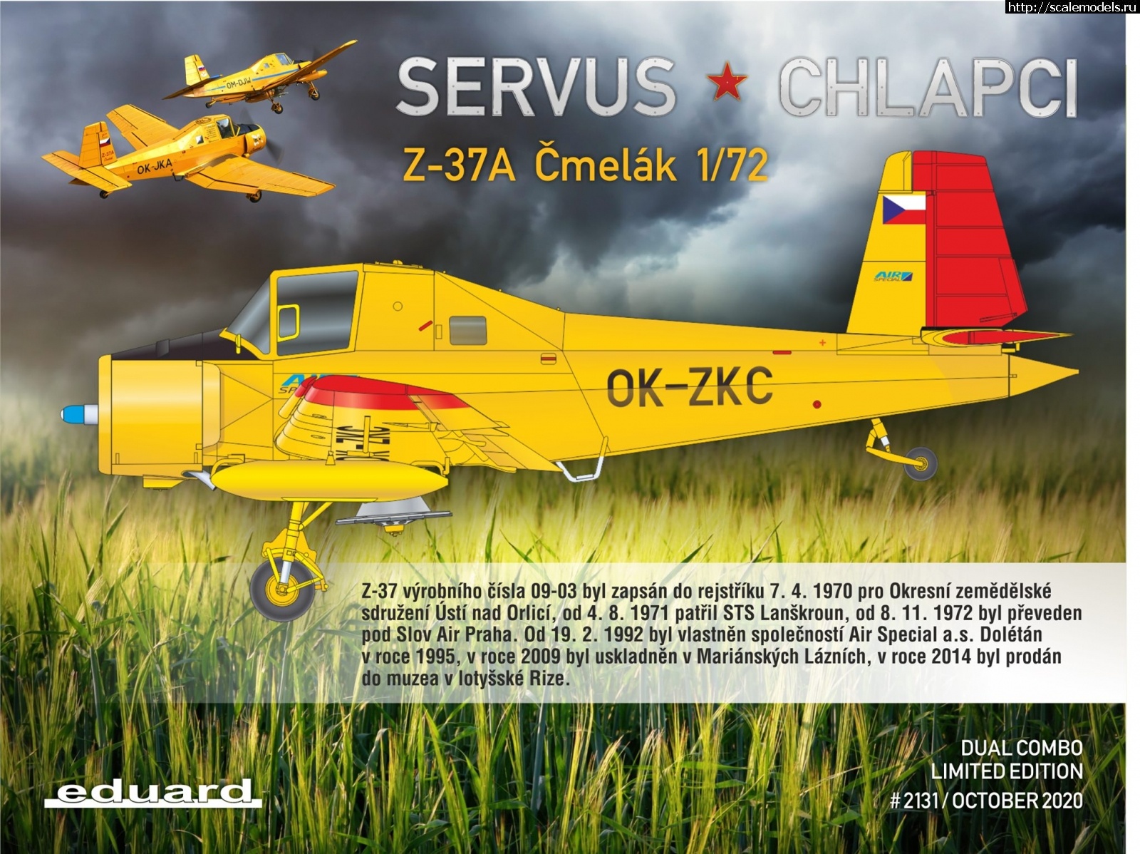 1601546371_120098237_3859850147363237_1514286750299149192_o.jpg :  Servus chlapci (Eduard) 1/72 Zlin Z-37A Cmelak - Dual Combo  