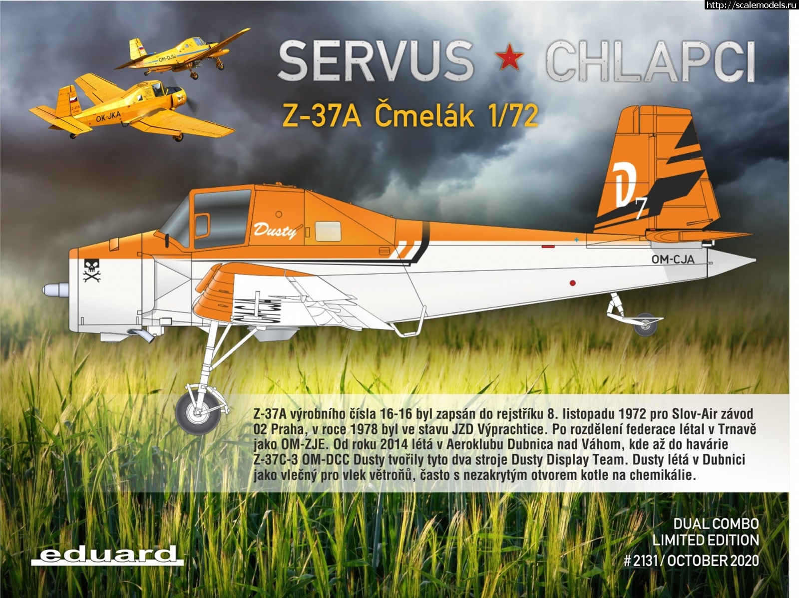 1601546377_120035681_3859850060696579_6608399730067485095_o.jpg :  Servus chlapci (Eduard) 1/72 Zlin Z-37A Cmelak - Dual Combo  