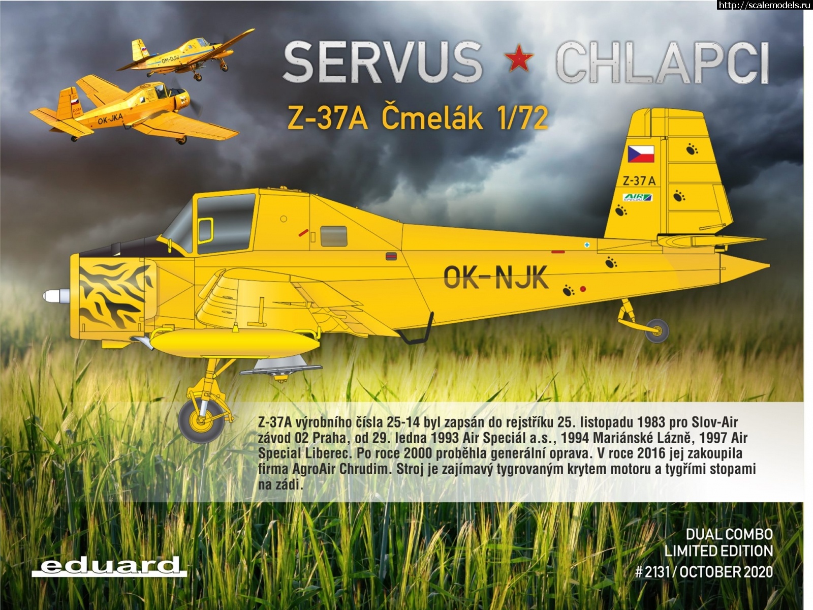 1601546380_120106638_3859850474029871_7960645274272490138_o.jpg :  Servus chlapci (Eduard) 1/72 Zlin Z-37A Cmelak - Dual Combo  