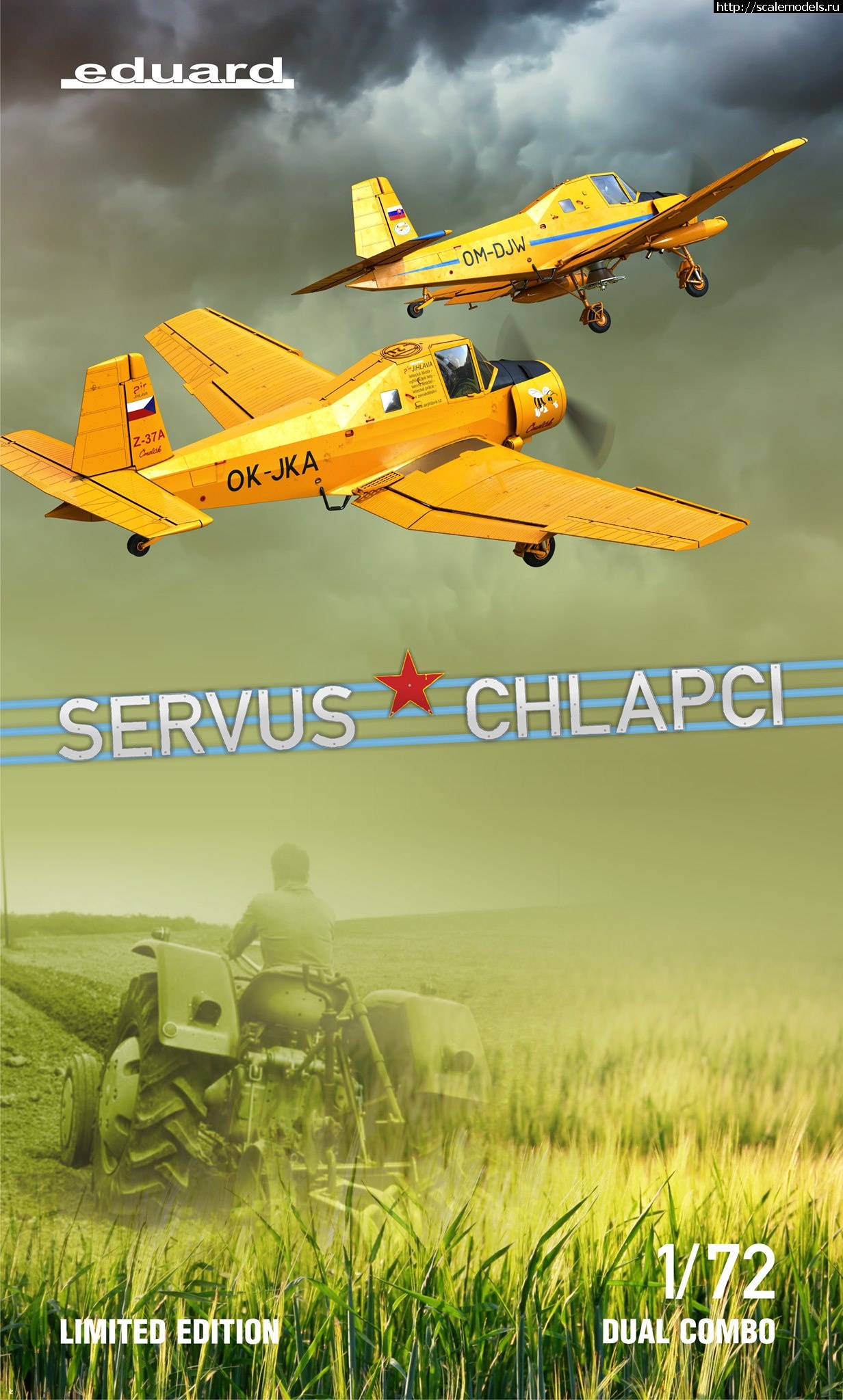 1601546398_120006507_3856383754376543_4480555338360007825_o.jpg :  Servus chlapci (Eduard) 1/72 Zlin Z-37A Cmelak - Dual Combo  