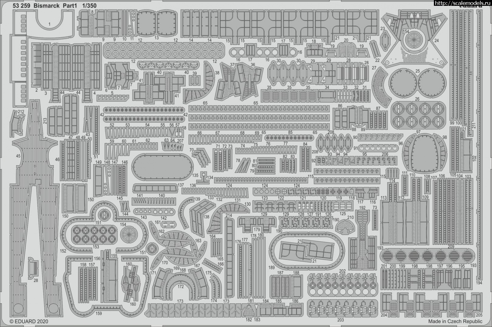 1601894925_532592_z1.jpg :  Eduard 1/350    Bismarck  Trumpeter  