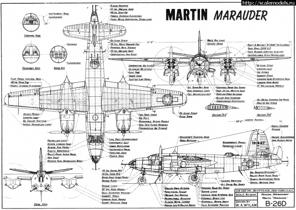 1603046087_Wylam-Martin-B-26D-Marauder-Sht-1-of-2.jpg : #1647089/ B-26 Marauder    
