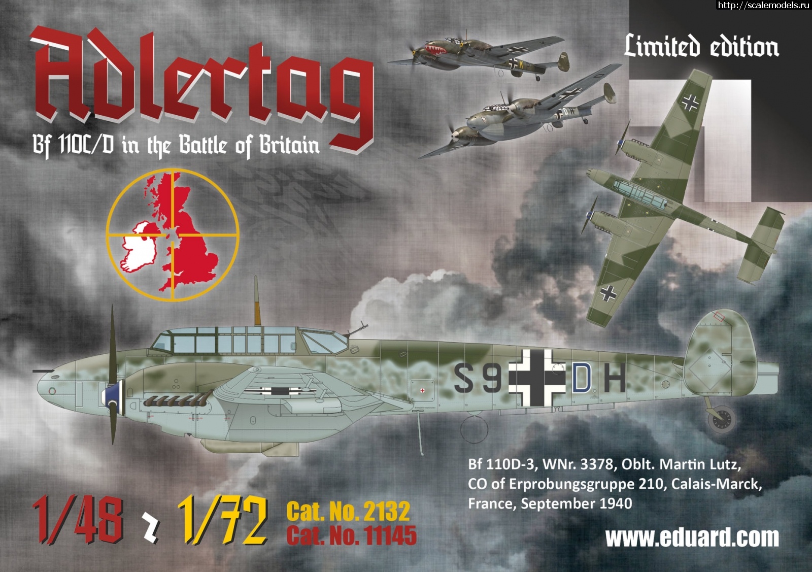1604573787_123515433_3987468421268075_7448273372366110585_o.jpg :  Eduard 1/48  1/72 Messerschmitt Bf 110C/D Adlertag  