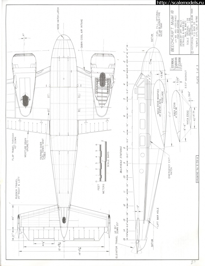 1605809787_Scale-Airplane-Drawings-Volume-1_62.jpg : Re:  ICM 1/48   Beechcraft C18S/  ICM 1/48  ...(#13439) -   