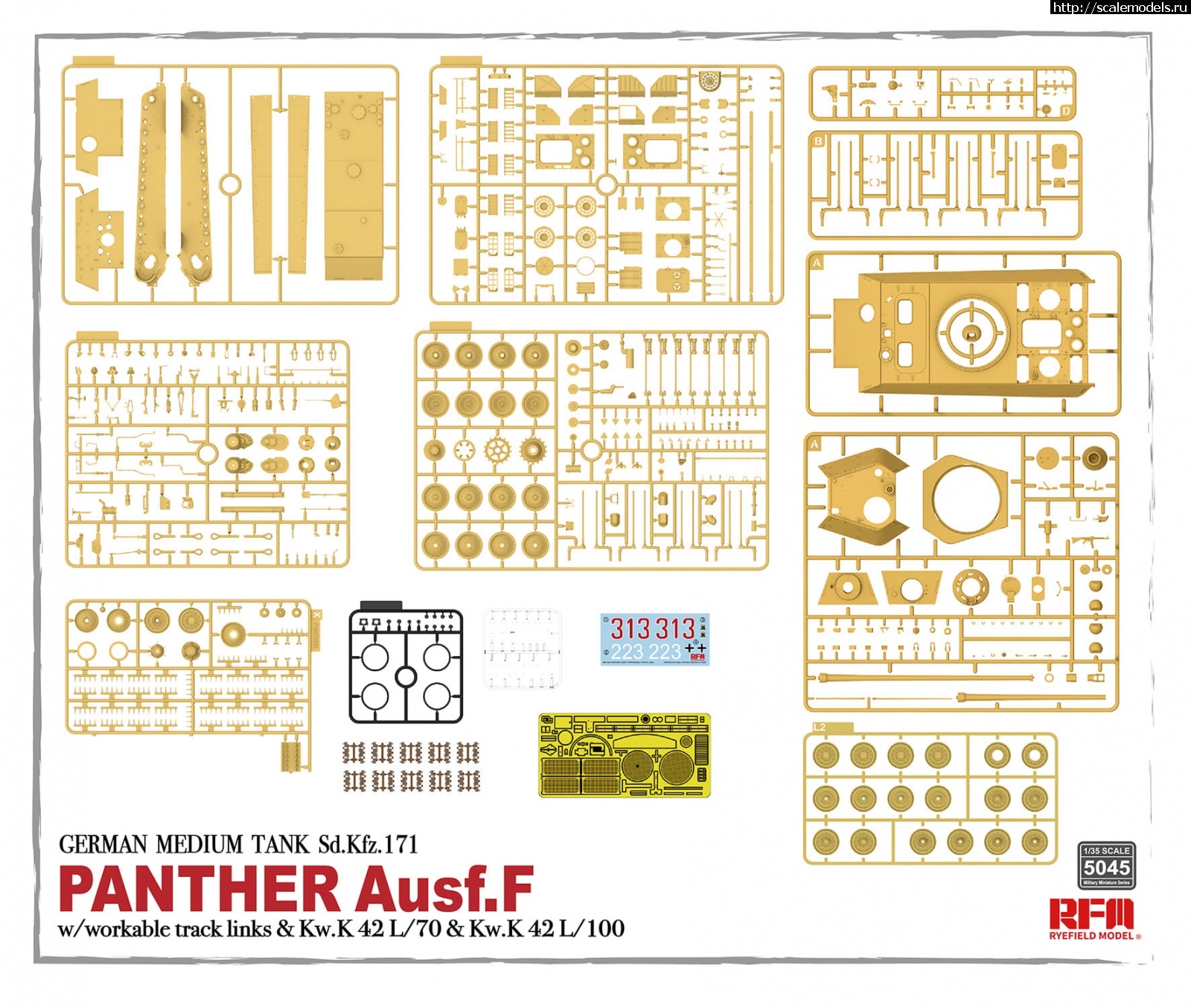 1607683861_131147727_2747197228831573_3190917741879786369_o.jpg :  Rye Field Model 1/35 Panther Ausf. F  