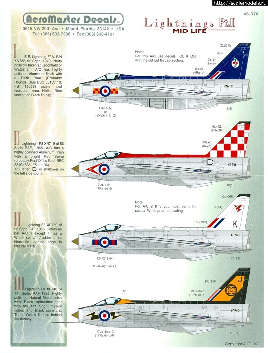 1609487982_AM48370-5.jpg : BAC EE LIGHTNING F-3 1/48 Airfix + Aires.  