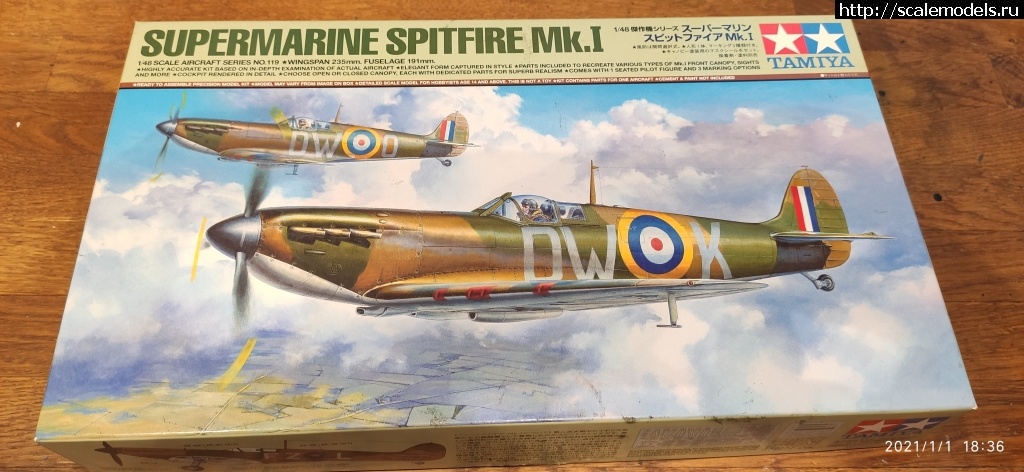 1609601357_IMG_20210101_183646.jpg : Supermarine Spitfire Mk.Ia Tamiya 1/48  