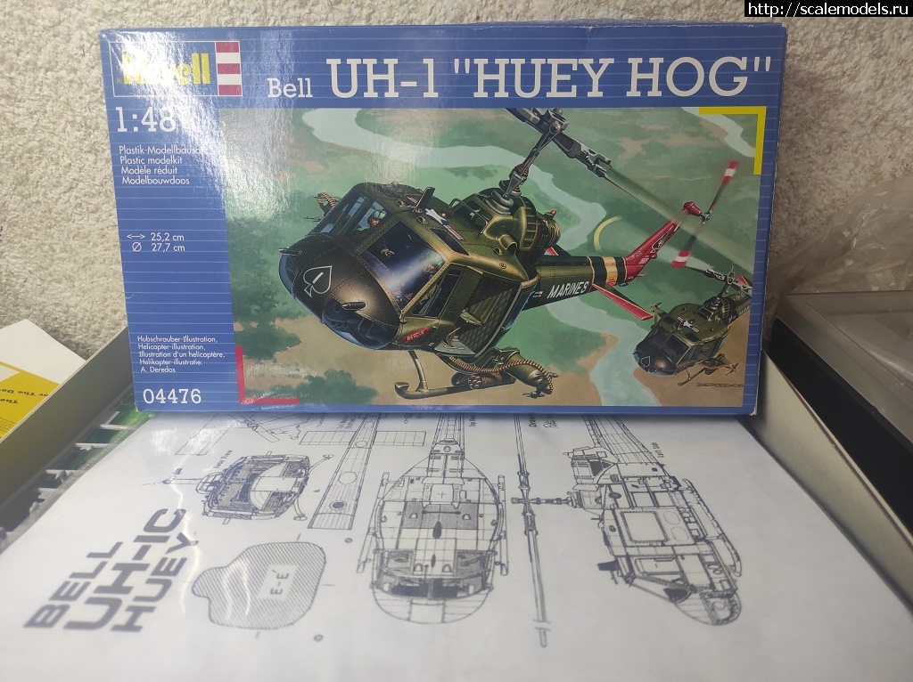 1620636650_IMG_20210425_110832.jpg : Revell Bell UH-1 "Huey Hog" 1/48 !  