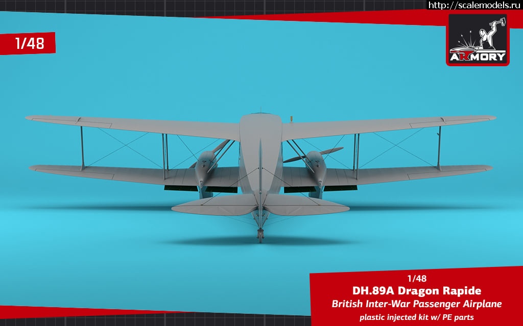 1622705294_193934474_2946177342320164_9143698823413040903_n.jpg :  ARMORY 1/48 DH. 89 A Dragon Rapide  