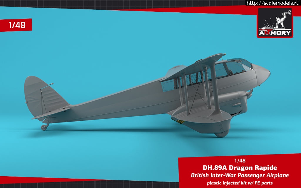 1622705296_194065932_2946177392320159_1212437863209629471_n.jpg :  ARMORY 1/48 DH. 89 A Dragon Rapide  