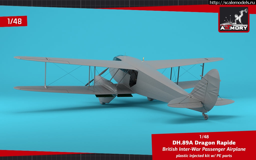 1622705298_195073358_2946177298986835_9222582847422193159_n.jpg :  ARMORY 1/48 DH. 89 A Dragon Rapide  