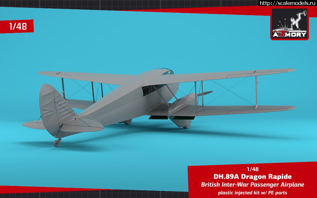 1622705298_195371232_2946177352320163_4199552041920043769_n.jpg :  ARMORY 1/48 DH. 89 A Dragon Rapide  