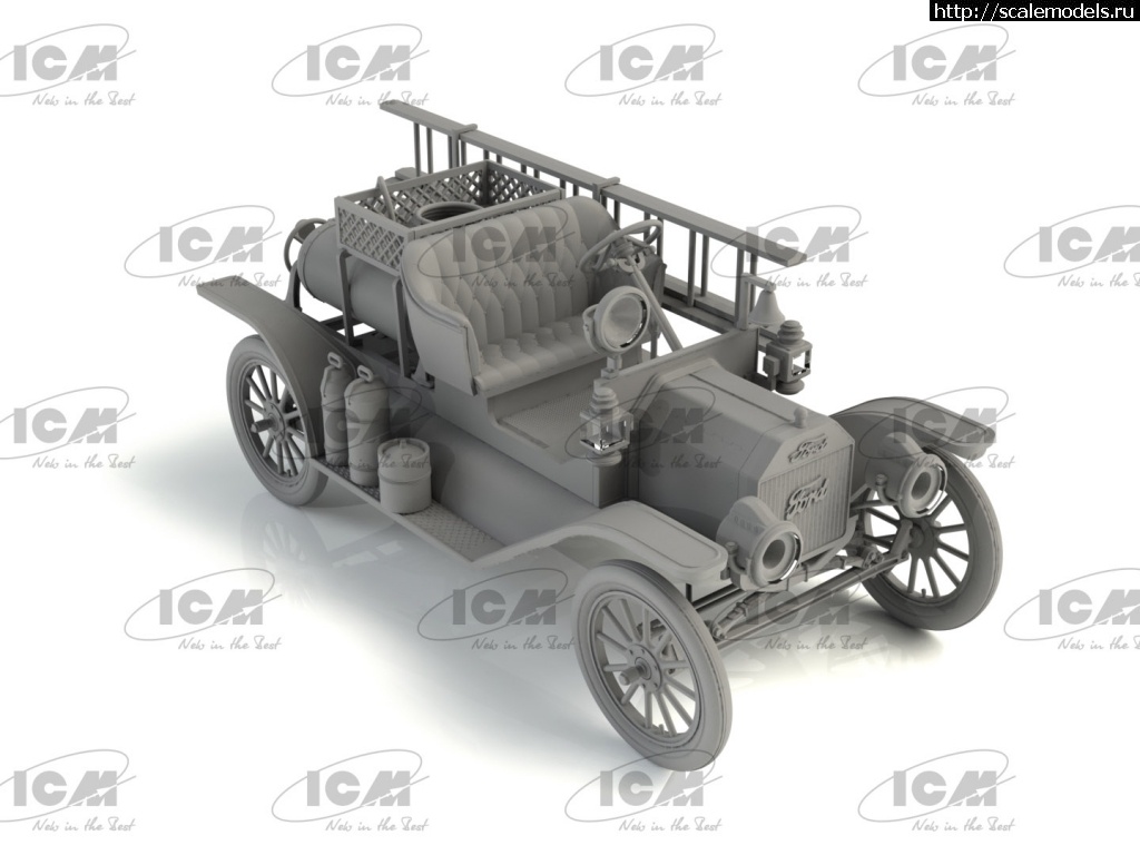 1622795947_FordT_1917_Firetruck_135_R1.jpg : : ICM Model T 1914 Fire Truck   