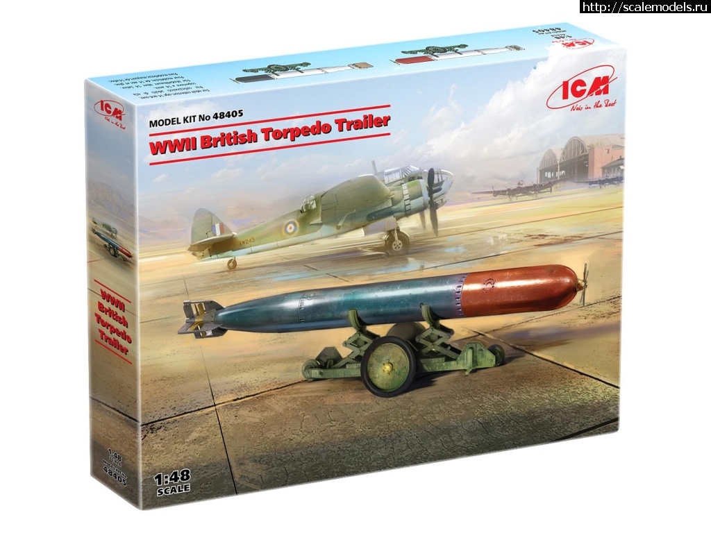 1631101433_BOX_48405_WWII-British-Torpedo-Trailer_ICM.jpg :  ! ICM   2021  