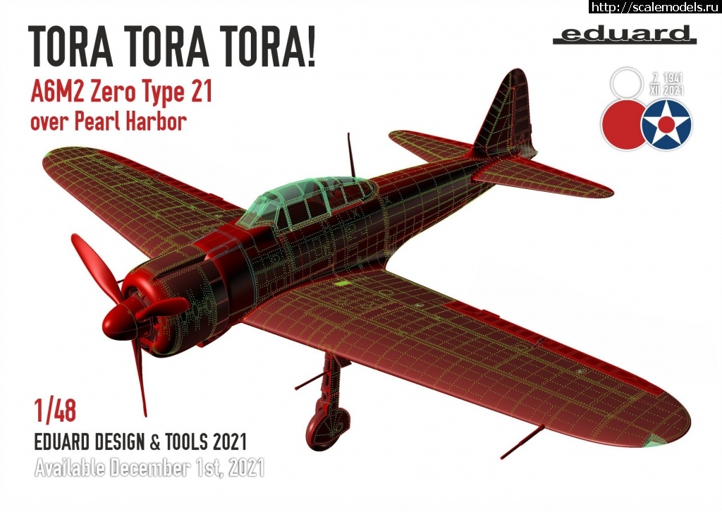 1634234960_2.jpg :  Eduard 1/48 A6M2 Zero Tora Tora Tora!  