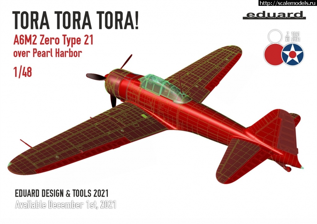 1634234962_3.jpg :  Eduard 1/48 A6M2 Zero Tora Tora Tora!  