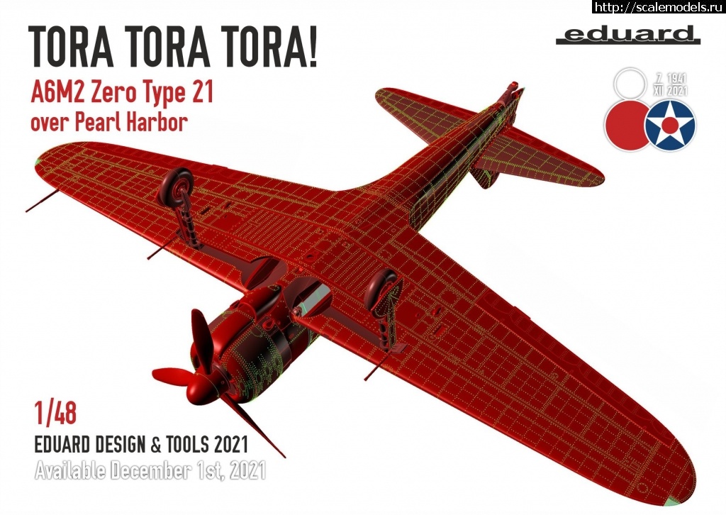 1634234963_4.jpg :  Eduard 1/48 A6M2 Zero Tora Tora Tora!  