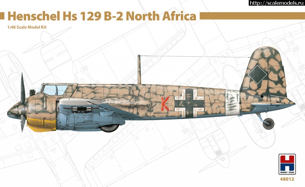 1635019215_H2K48012.jpg :  Hobby 2000 1/48  Hs-129 B-2  