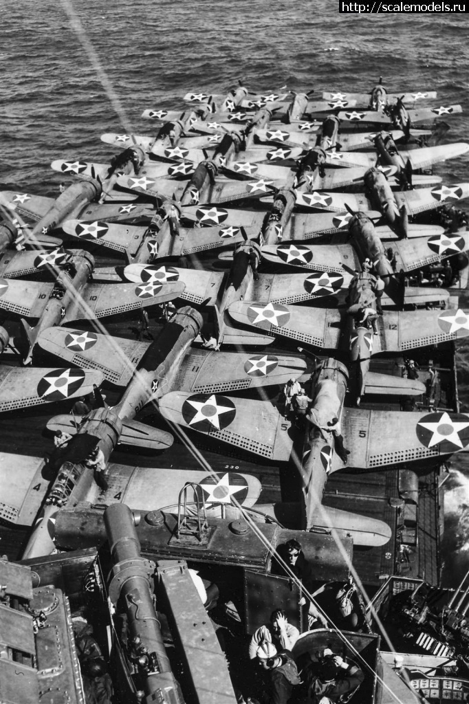 1636392603_USS-Enterprise-flight-deck-after-Marcus-Island-raid-4-March-1942.jpg : #1710519/ SBD Dauntless -   