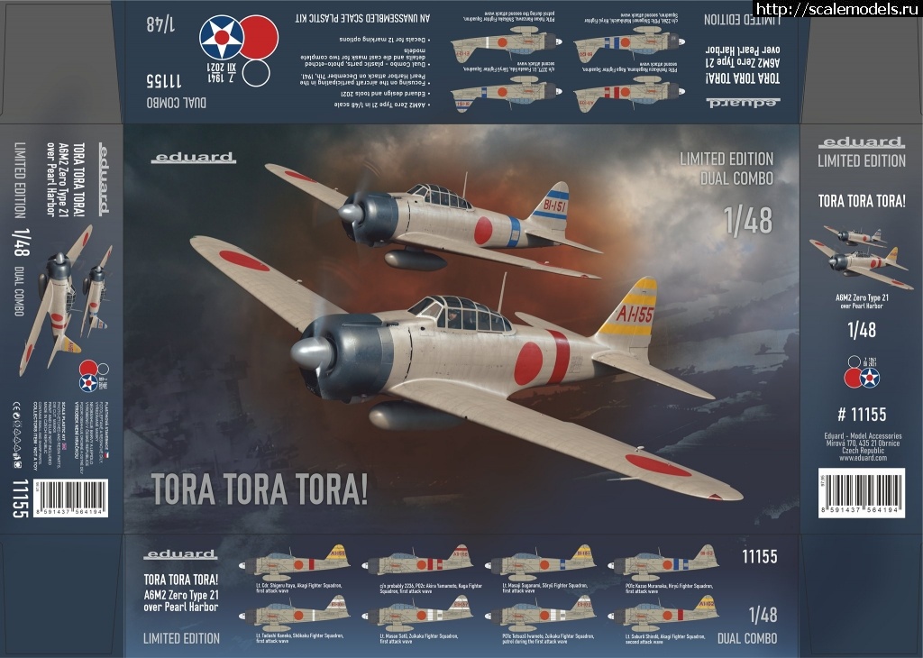 1636704187_2.jpg :  A6M2 Zero Type 21  Eduard  48  - TORA TORA TORA!   