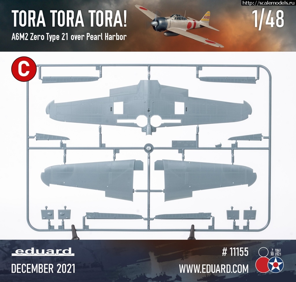 1636704197_4.jpg :  A6M2 Zero Type 21  Eduard  48  - TORA TORA TORA!   