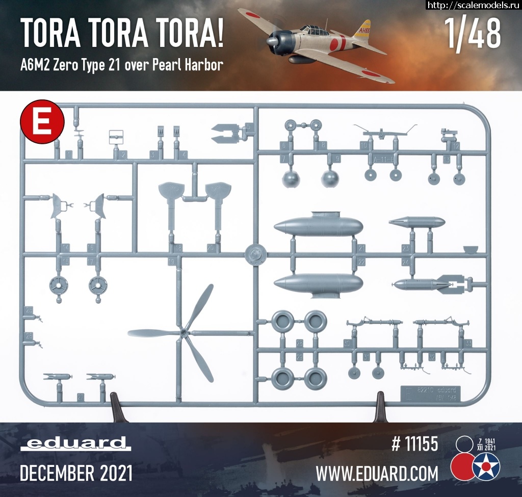 1636704207_6.jpg :  A6M2 Zero Type 21  Eduard  48  - TORA TORA TORA!   