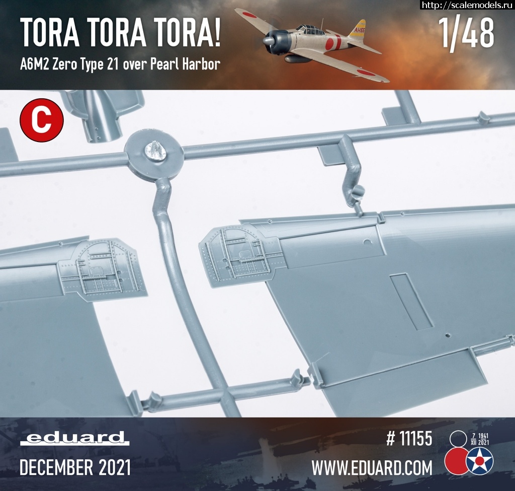 1636704257_13.jpg :  A6M2 Zero Type 21  Eduard  48  - TORA TORA TORA!   