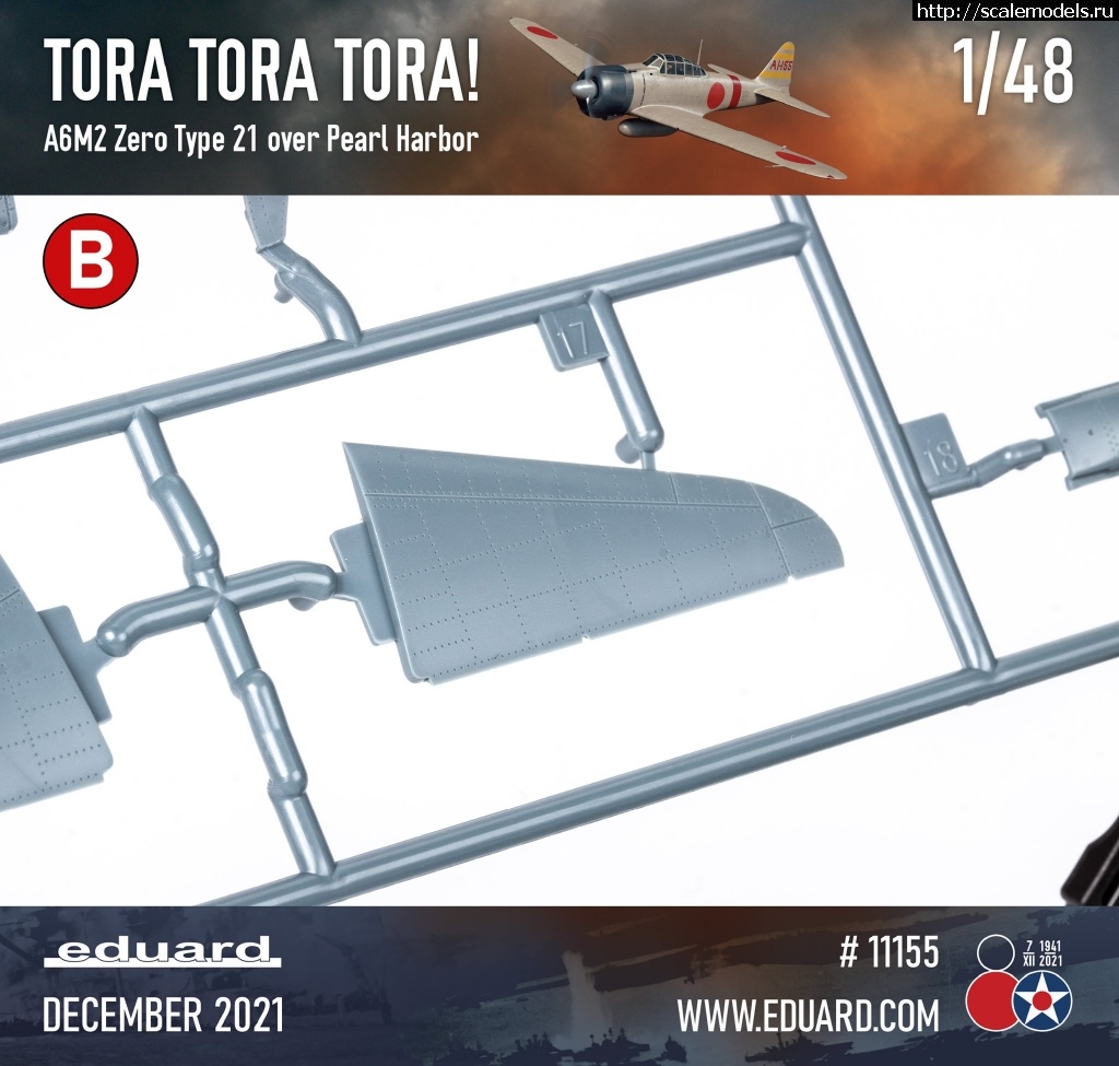 1636704276_16.jpg :  A6M2 Zero Type 21  Eduard  48  - TORA TORA TORA!   