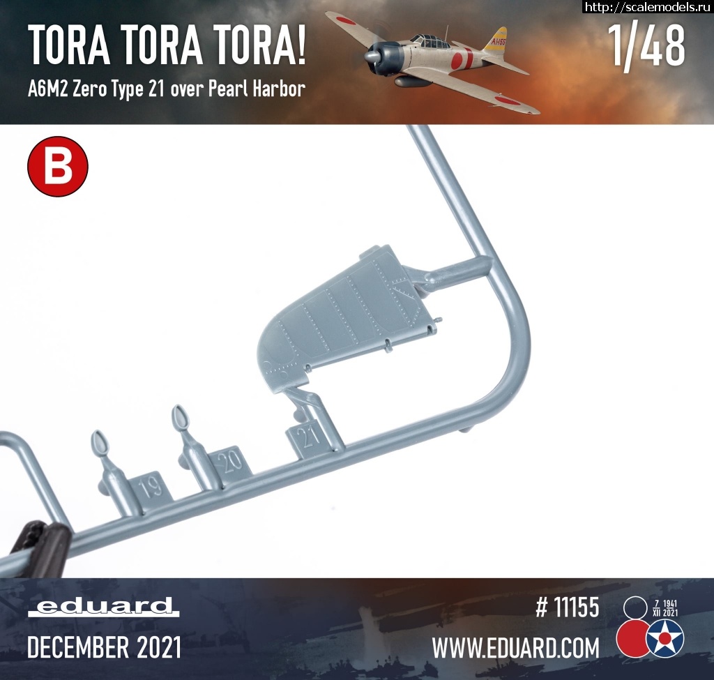 1636704279_17.jpg :  A6M2 Zero Type 21  Eduard  48  - TORA TORA TORA!   