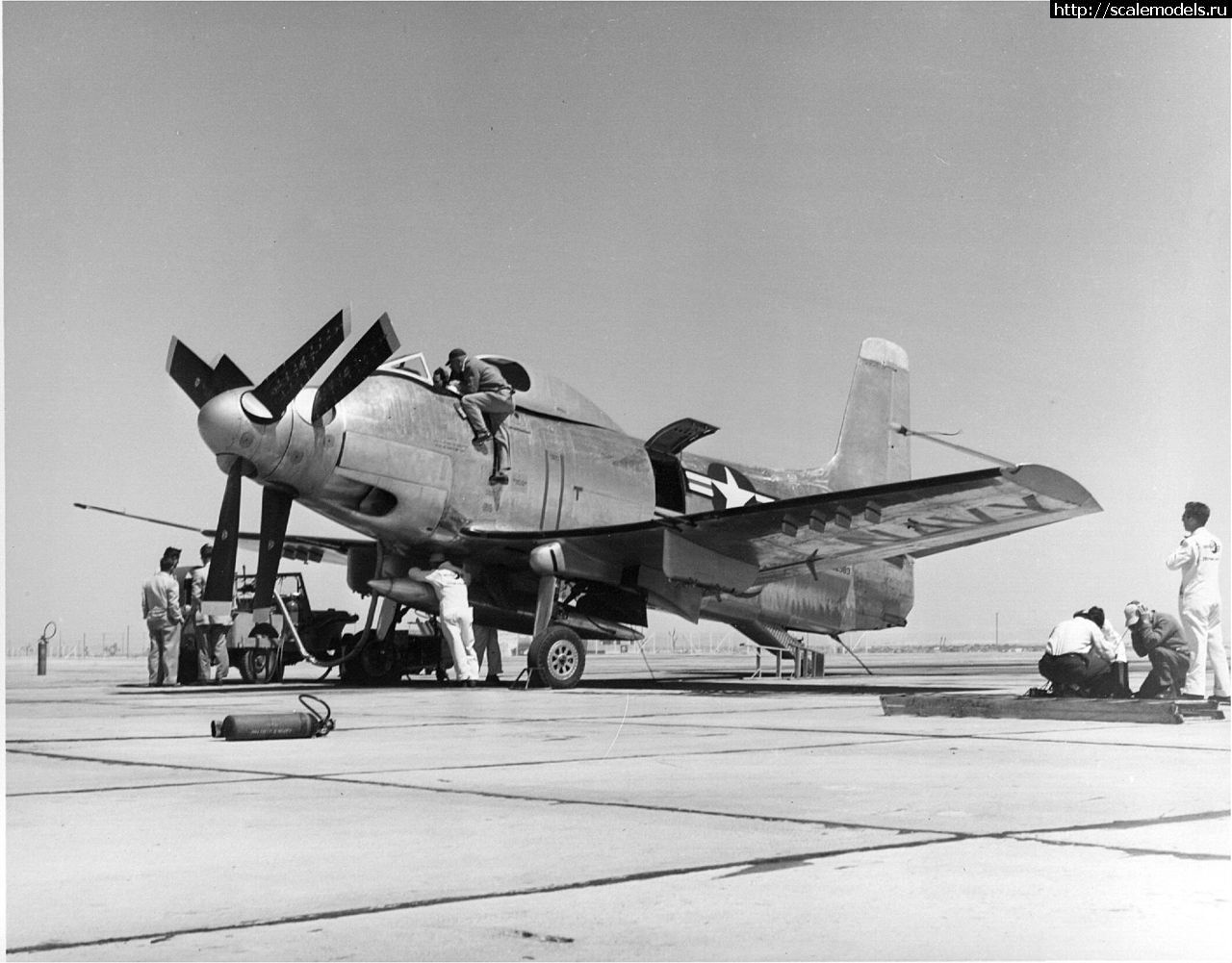 1658350702_1280px-Douglas_XA2D-1_at_Edwards_AFB_c1952.jpeg : Clear Prop 1/48 XA2D-1 Skyshark/ Clear Prop 1/48 XA2D-1 Skyshark(#15769) -   