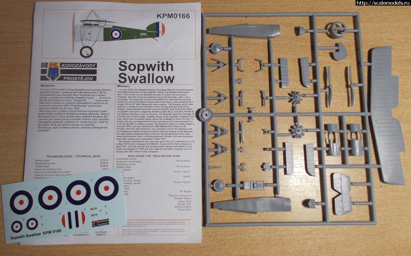 1665072779_DSCN0098.JPG : Sopwith Swallow    Kovozavody Prostejov 1/72   