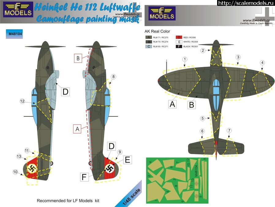 1665266438_LFMM48104.jpg :  1/48 LF Models He 112 B-0/1/V9  