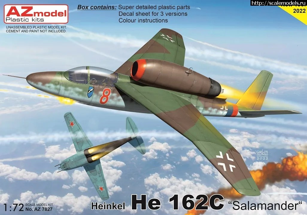 1665345223_AZMO78027_L.JPG :  AZ Model 1/72 Heinkel-162 Salamander  