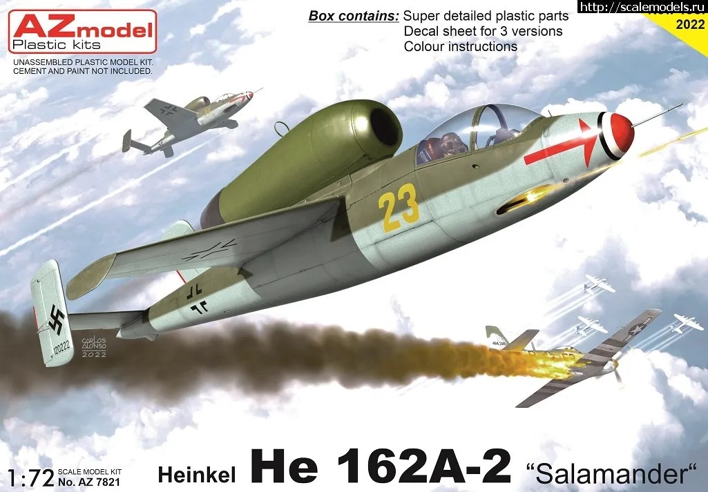 1665345225_AZMO78021_L.JPG :  AZ Model 1/72 Heinkel-162 Salamander  