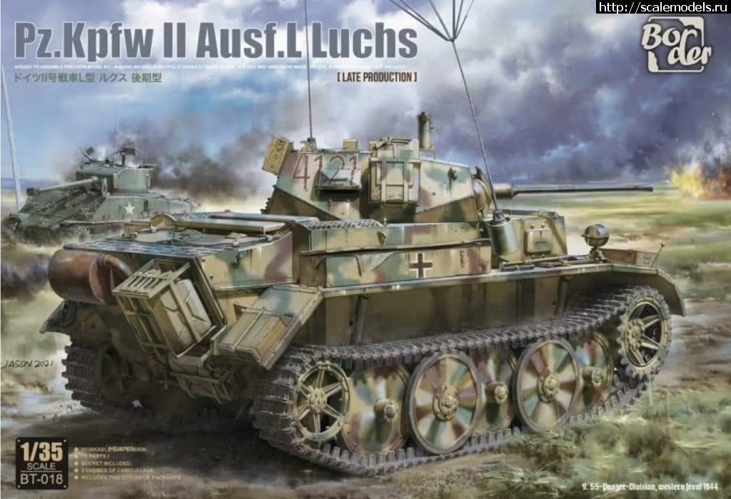 1665604988_pzii_boxart.jpg : Pz.Kpfw II Ausf. L Luchs 1/35 Border Model BT-018  