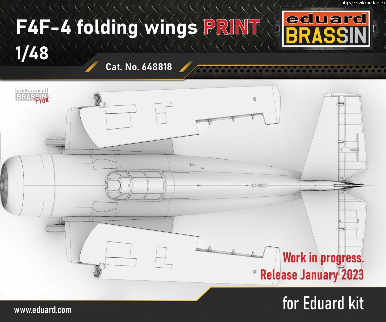 1668092584_5CB06BAC-07CB-43EA-868C-D102334CC215.jpeg :  Brassin 1/48 Grumman F4F-4 Wildcat folding wings set  