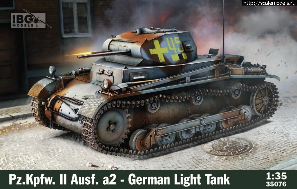 1671634427_50348_rd.jpg :  IBG 1/35 35076 Pz.Kpfw. II Ausf. a2 - German Light Tank  