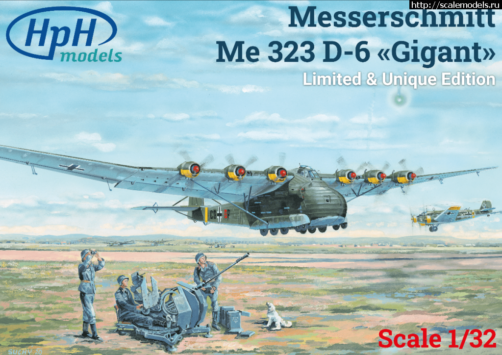 1674733835_1.png :  HPH models 1/32 Messerschmitt Me-323D-6 Gigant  
