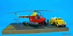 Amodel 1/72 Многоцелевой вертолет Ми-1МГ с поплавковым шасси