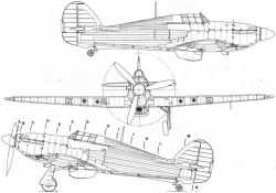   1/72 Hawker Hurricane IIC (. 7322)