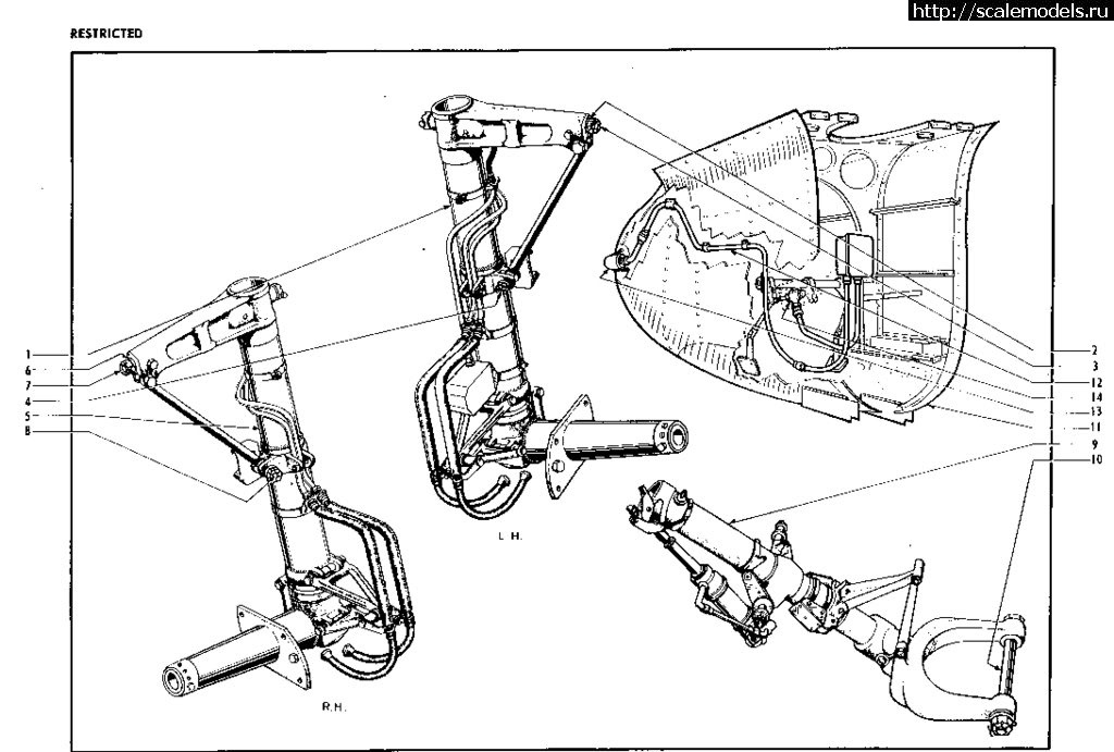 1684567456_Ventura_Gear_Struts_Drawing.jpg : #1787230/ PV-1 VENTURA 1/48 Revell  