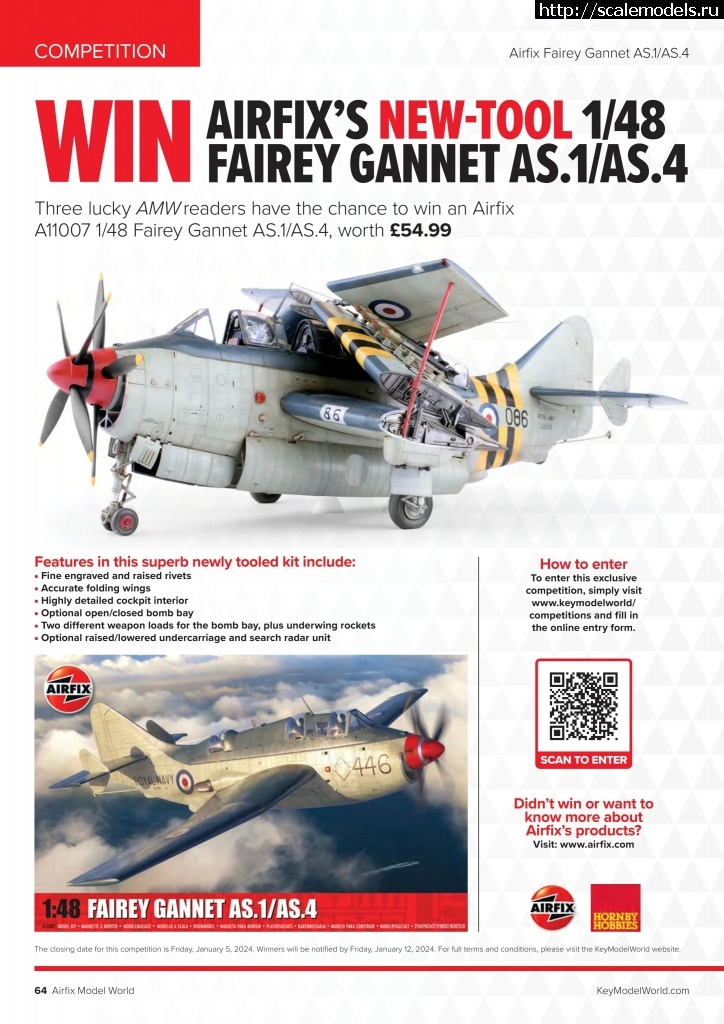 1696501866_stranicy-iz-Airfix_Model_World_2023-11_stranica_11.jpg : #1802434/  Airfix 1/48 Fairey Gannet(#15767) -   