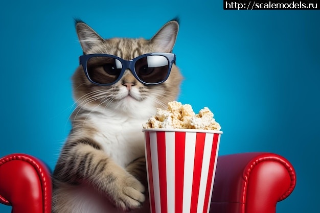 1705917050_cat-watching-3d-movie-with-popcorn-sitting-red-armchair-generative-ai_698893-1057.jpg : #1815456/ -40 ( 1/72) Trumpeter  