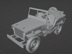 3D  1/72 Willys MB