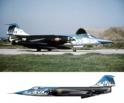 Italeri 1/72 Lockheed F-104G Starfighter Mount Olympus